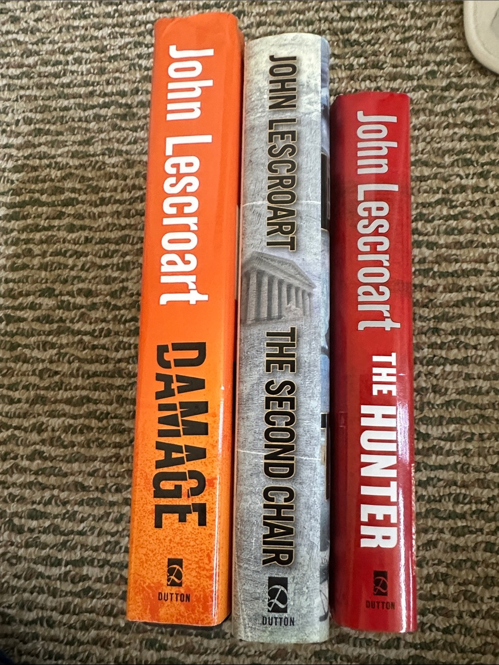 John Lescroat Hardcover Book Set Orange, Silver, and Red